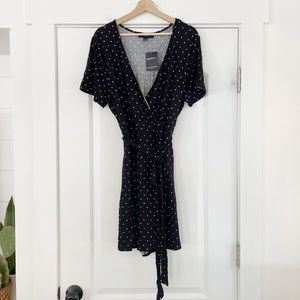 Forever 21 Plus Faux Wrap Short Sleeve Skort Romper